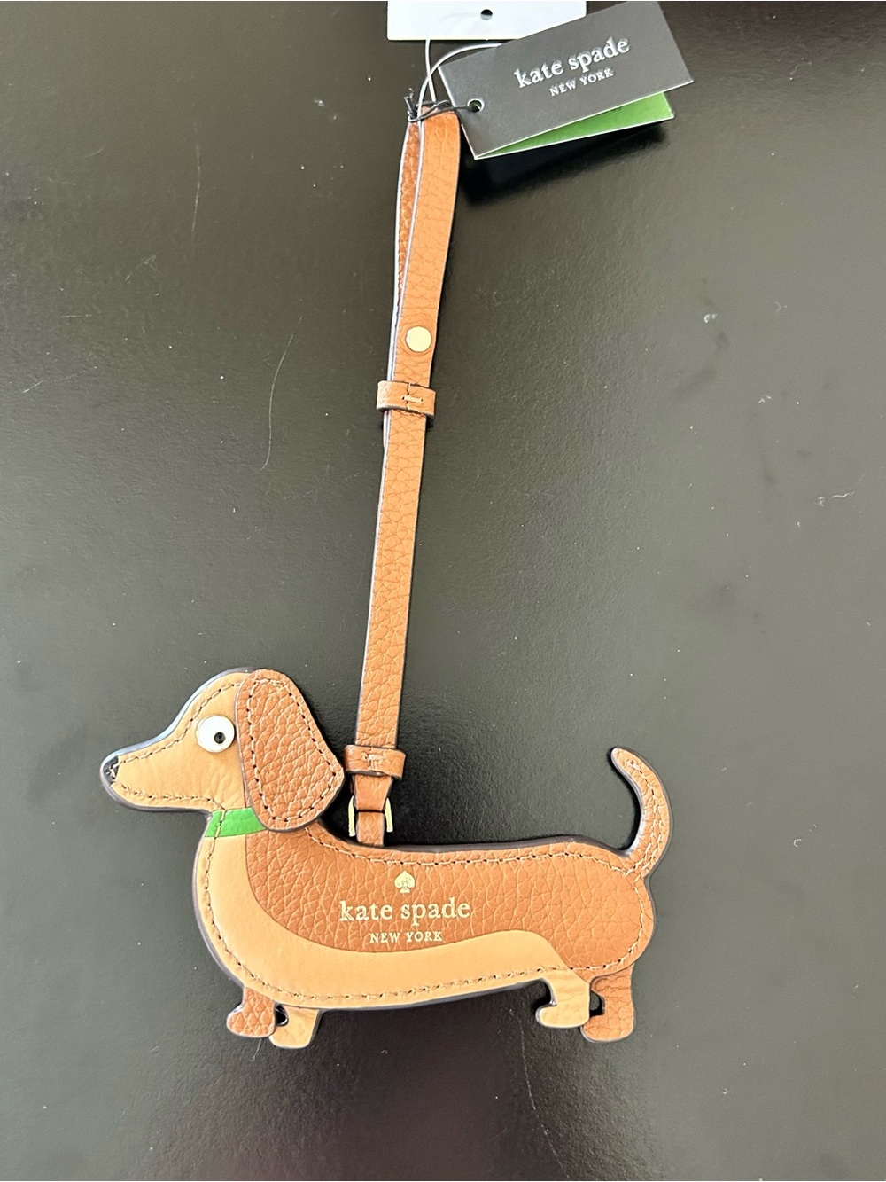 Kate Spade Brown Leather Dachshund Dog Bag Charm - Picture 5 of 16